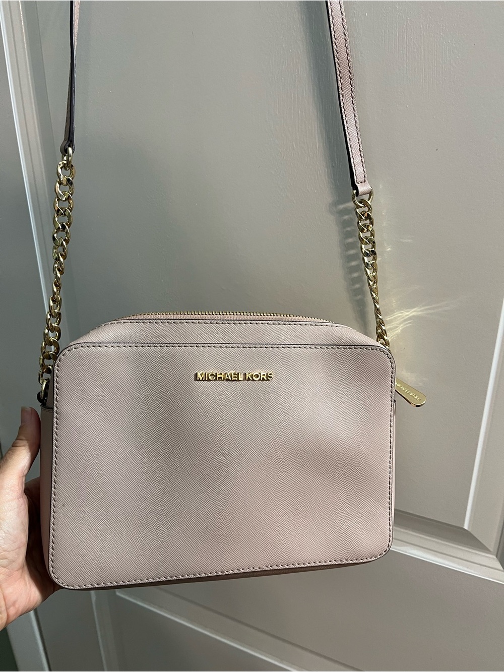 Michael Kors Tan Leather Crossbody Bag - Picture 7 of 10